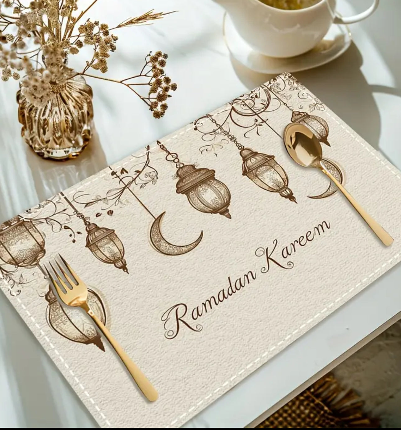 Ramadan Kareem Bordstabletter – 4-pack