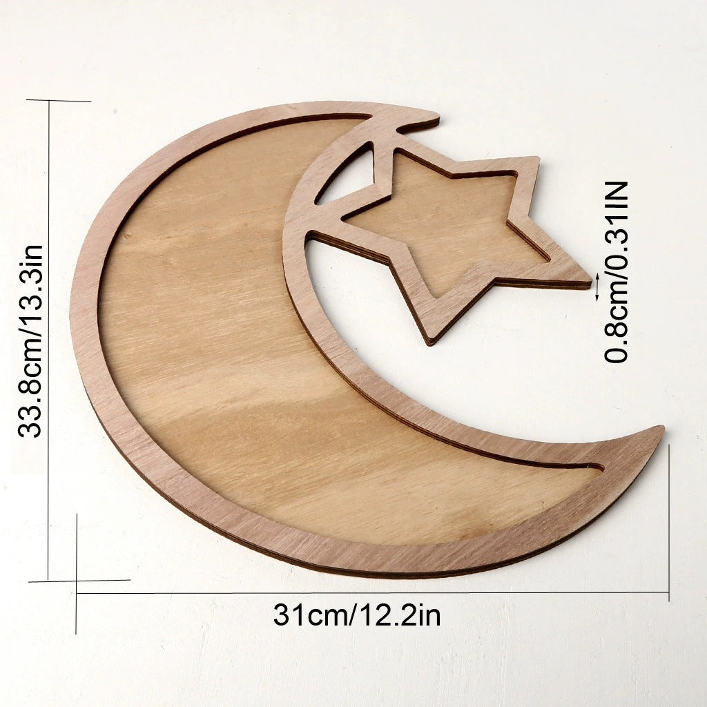 Noor Trädekoration Halvmåne & Stjärna – Natur